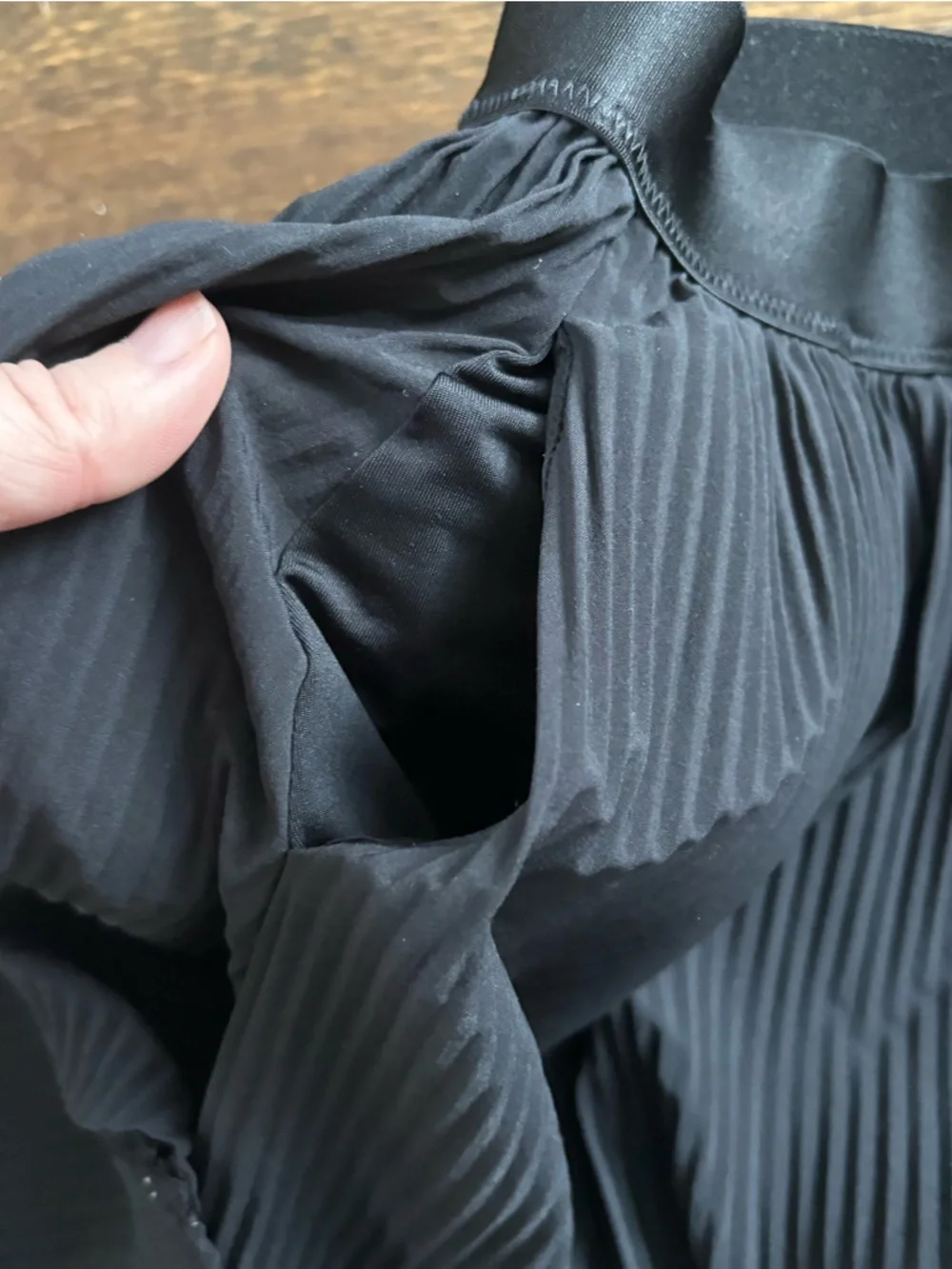 all in motion Black Pleated Skater Mini Skirt